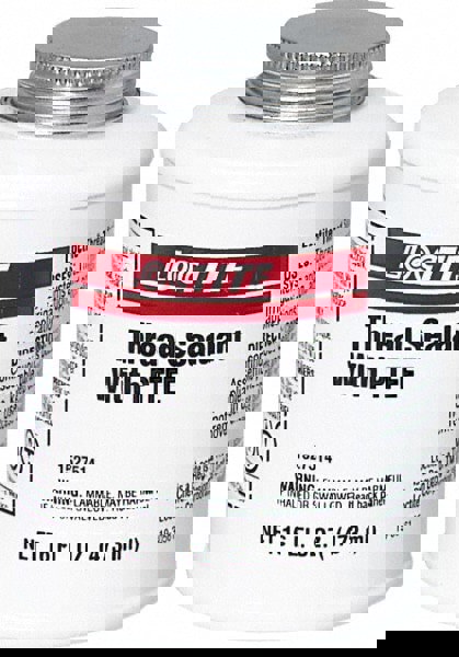 Threadlocker: White, Paste, 16 oz, Brush Top Can